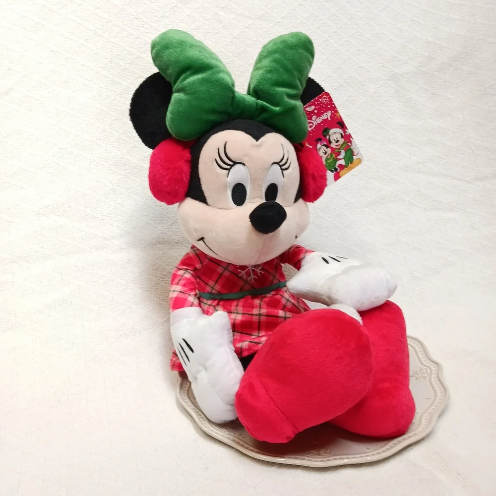 20" Disney Holiday Snowflake Minnie Mouse Plush - Picture 5 of 8